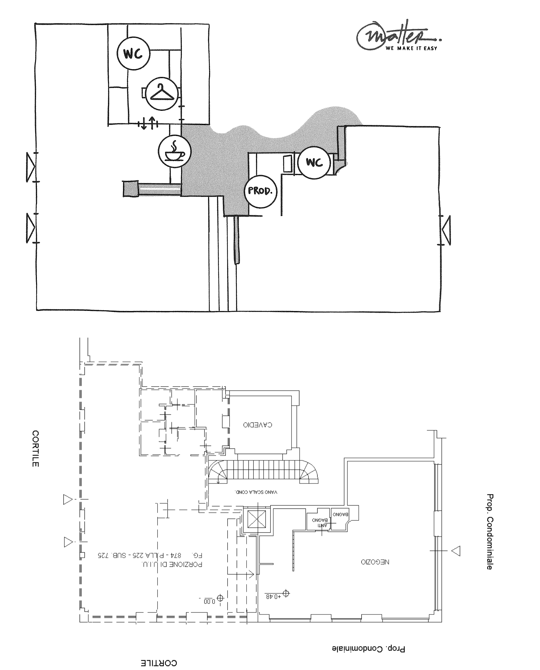 Planimetria della location